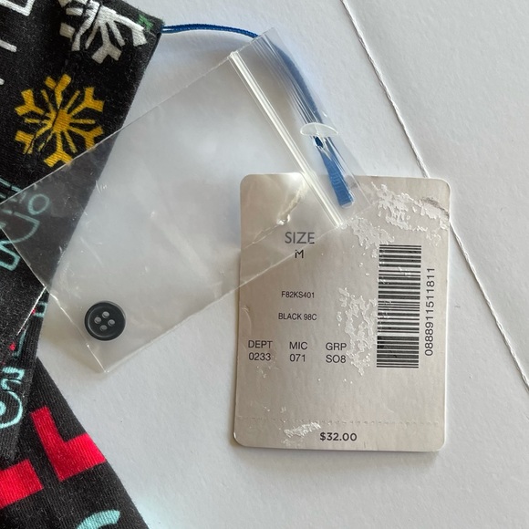 Sleep Sense Women’s Holiday Word-Print Jersey Sleep Top Size M - Picture 13 of 14